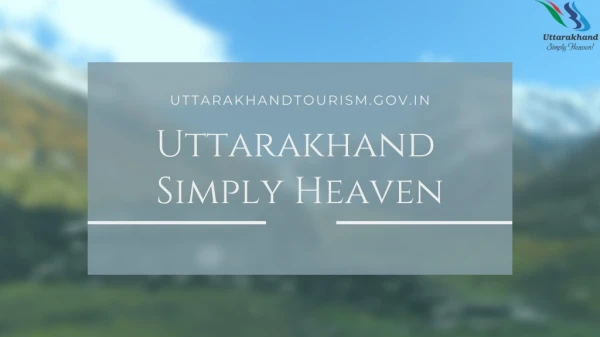 Uttarakhand Travel Packages - Uttarakhandtourism.gov.in