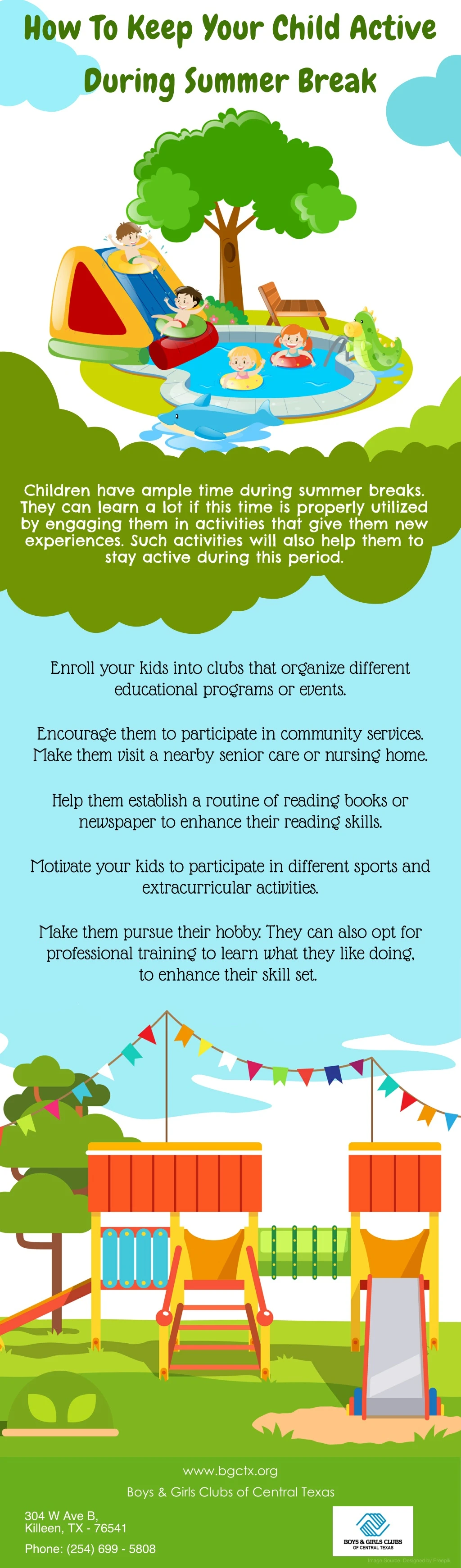 how to keep your child active during summer break
