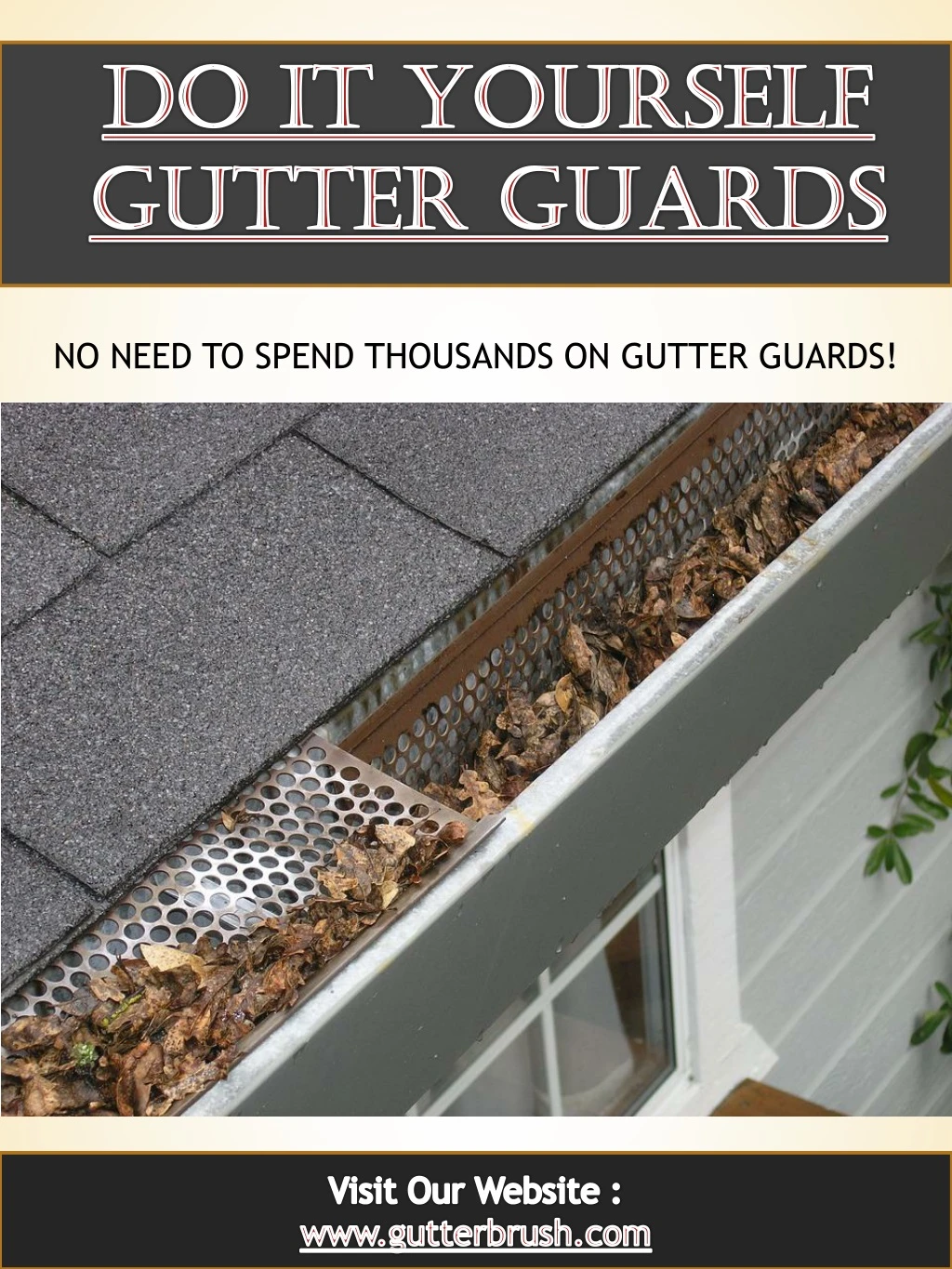 do it yourself gutter guards