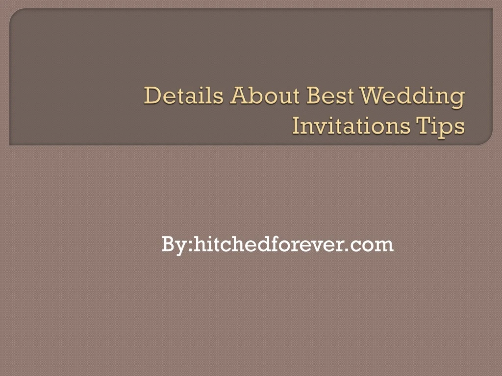 details about best wedding invitations tips