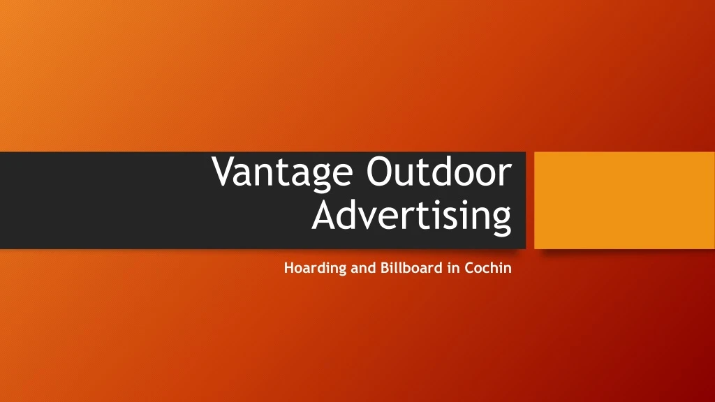 vantage outdoor advertising