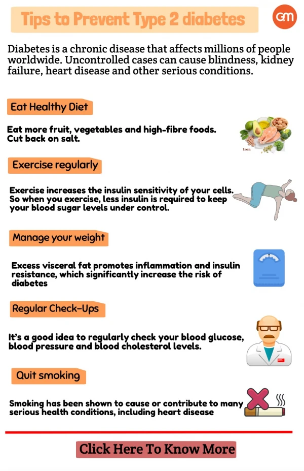 Tips to prevent type 2 diabetes