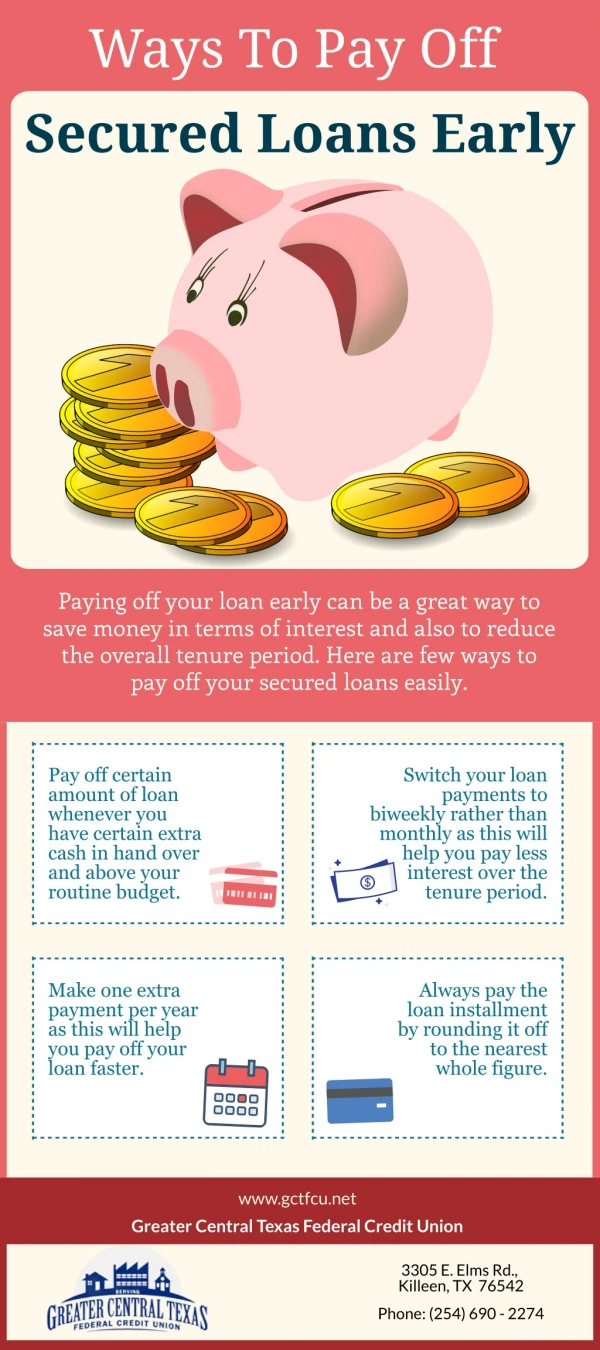 Ways To Pay Off Secured Loans Early