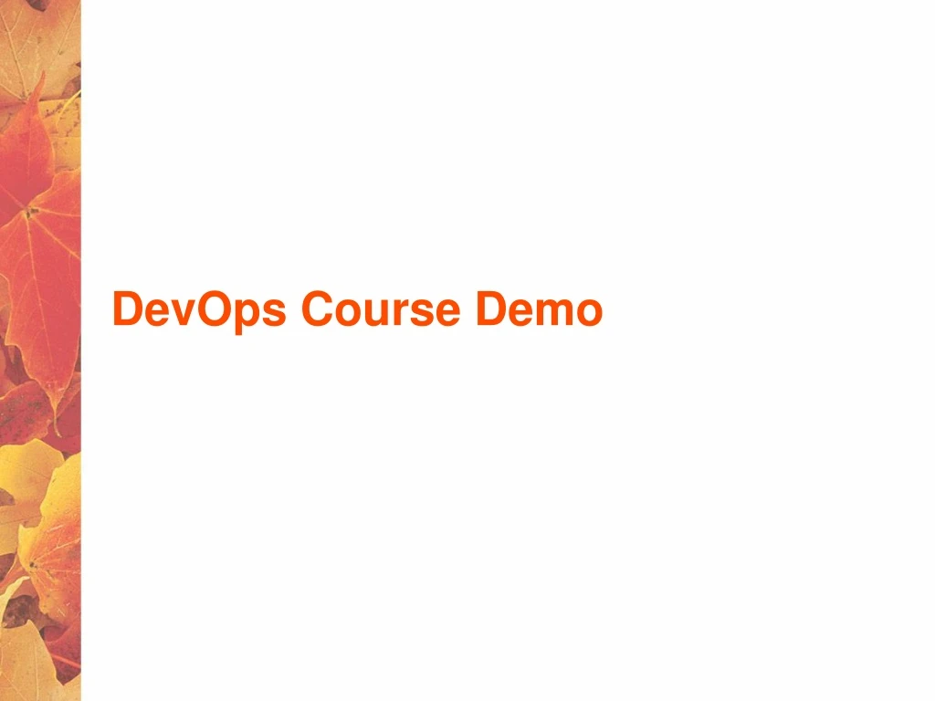 devops course demo