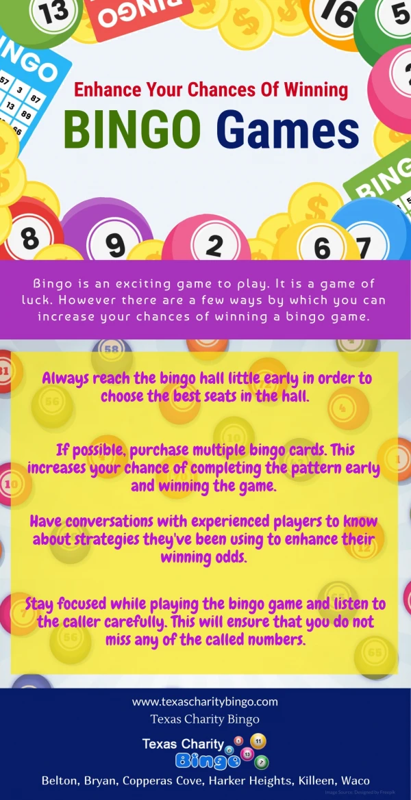 Enhance Your Chances Of Winning Bingo Games