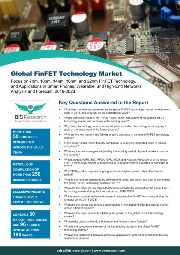 Global FinFET Technology Market Study