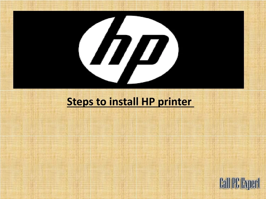 steps to install hp printer