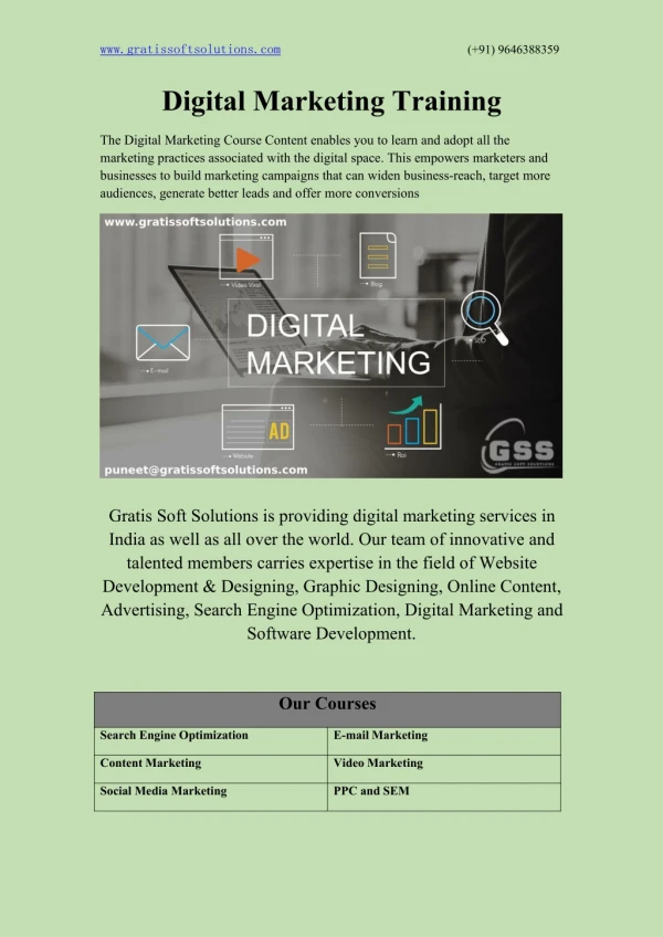 Digital Marketing company Chandigarh