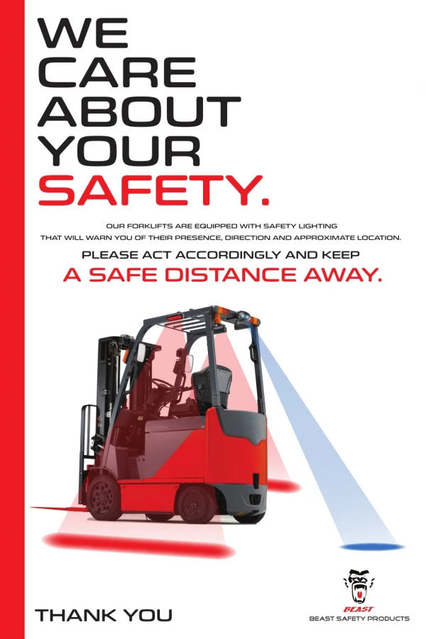 Forklifts are Equipped with Safety Lighting