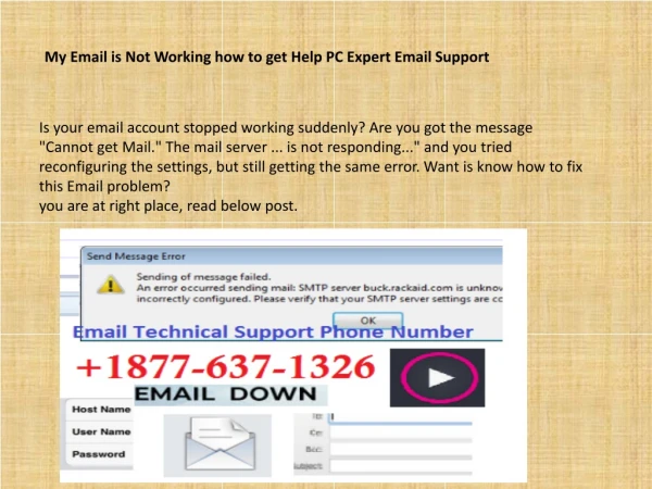 My Email is Not Working - Email Support