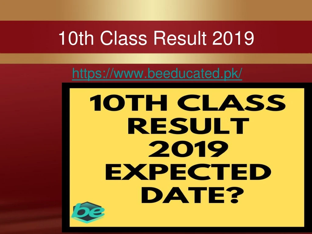 10th class result 2019