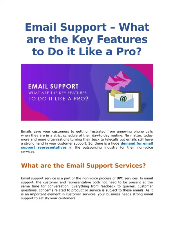 Email Support – What are the Key Features to Do it Like a Pro?