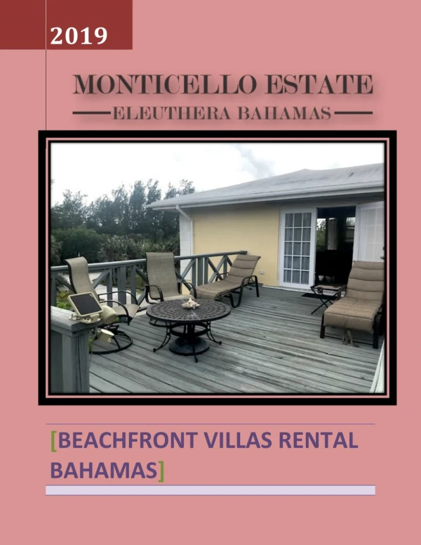 Beachfront villas rental bahamas