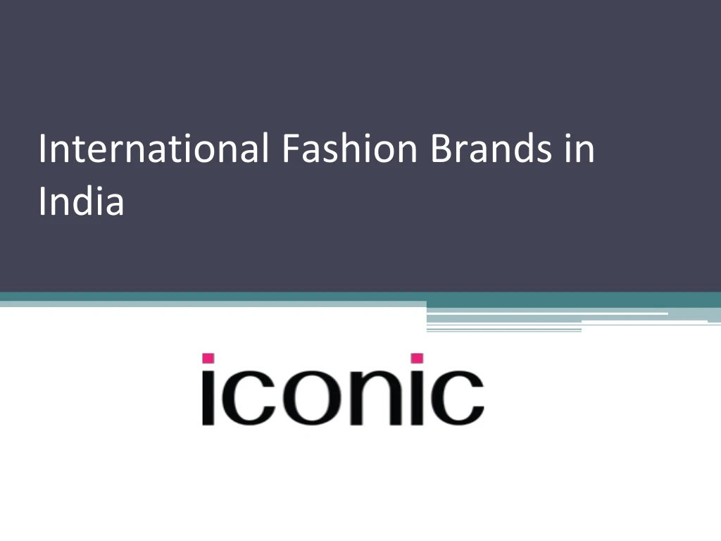 international fashion brands in india