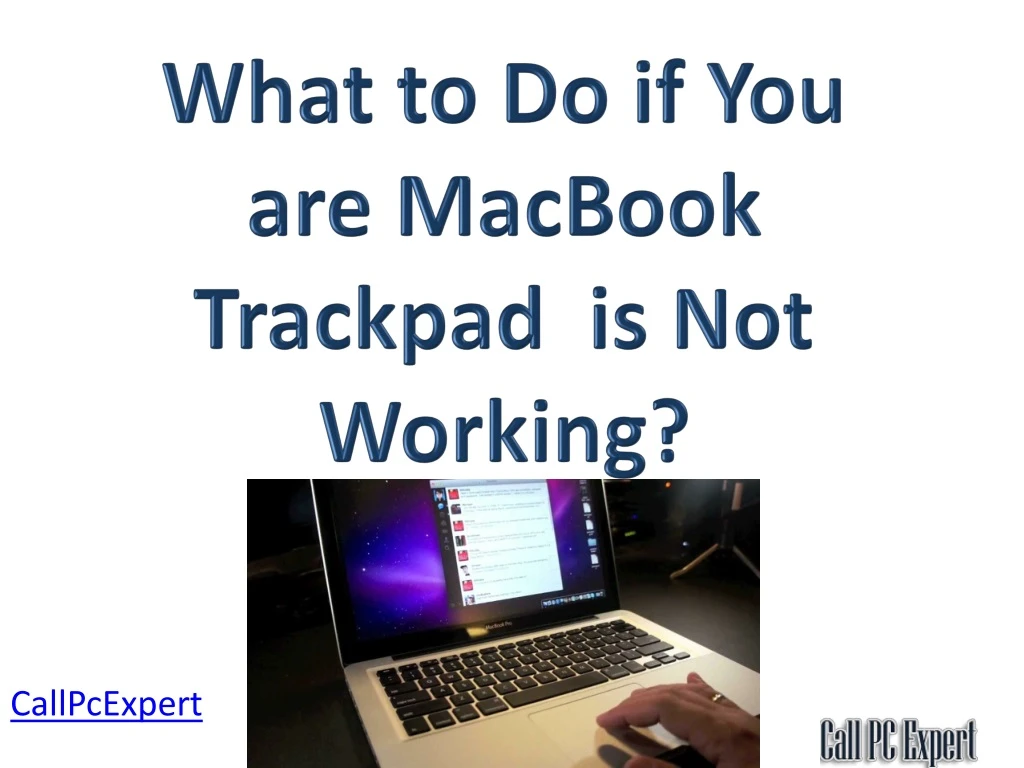 what to do if y ou are macbook trackpad is not working