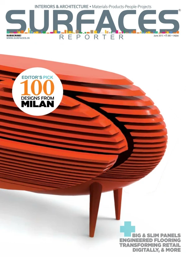 Best Architecture and Interior Design Magazine in India | Surfaces Reporter June 2015 Preview
