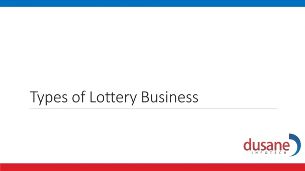 Starting A lottery Business