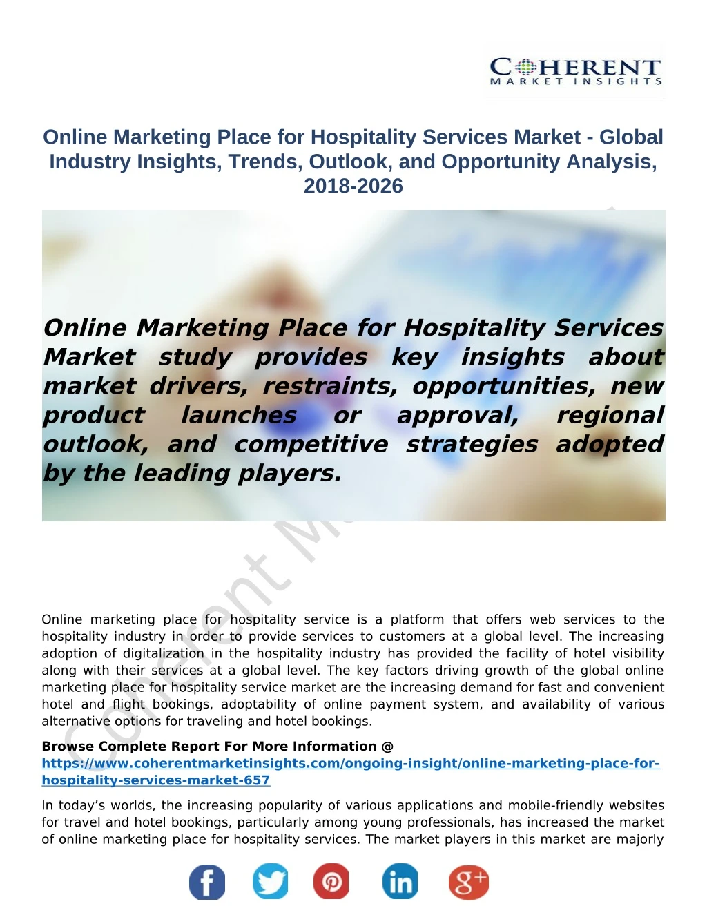 online marketing place for hospitality services