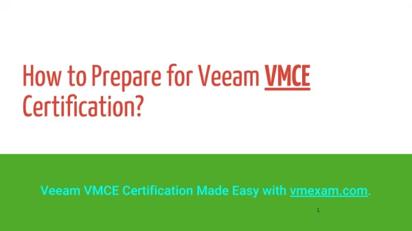 How to Prepare for VMCE exam on Veeam Availability Suite V9
