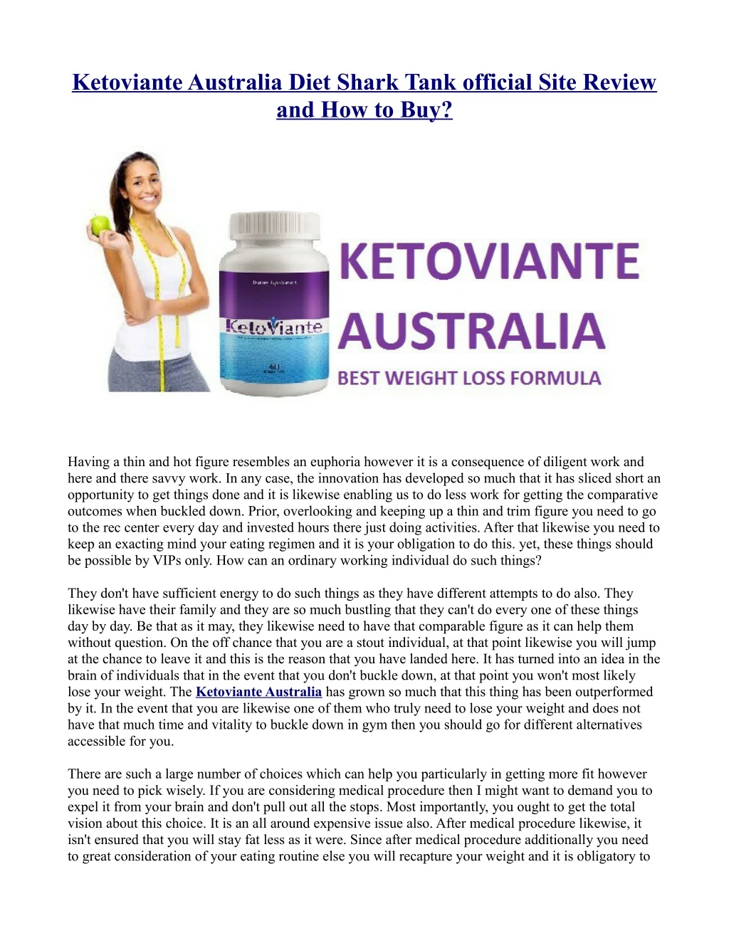 ketoviante australia diet shark tank official