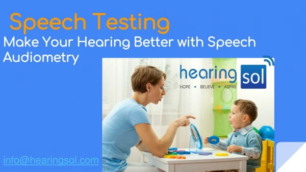 Speech testing