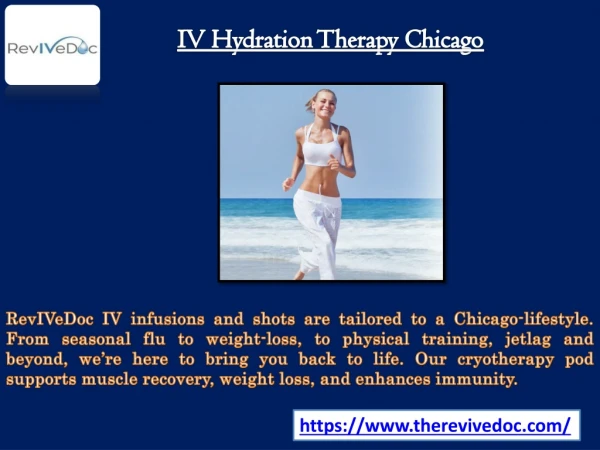IV Hydration Therapy Chicago IV Treatment