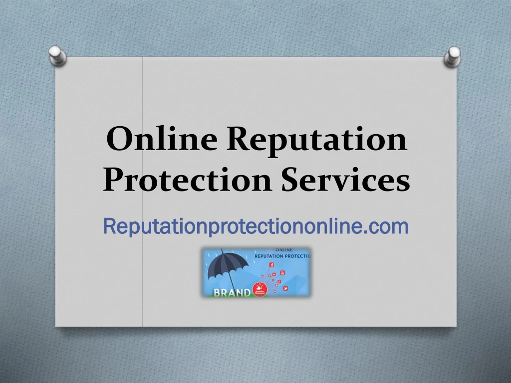 online reputation protection services