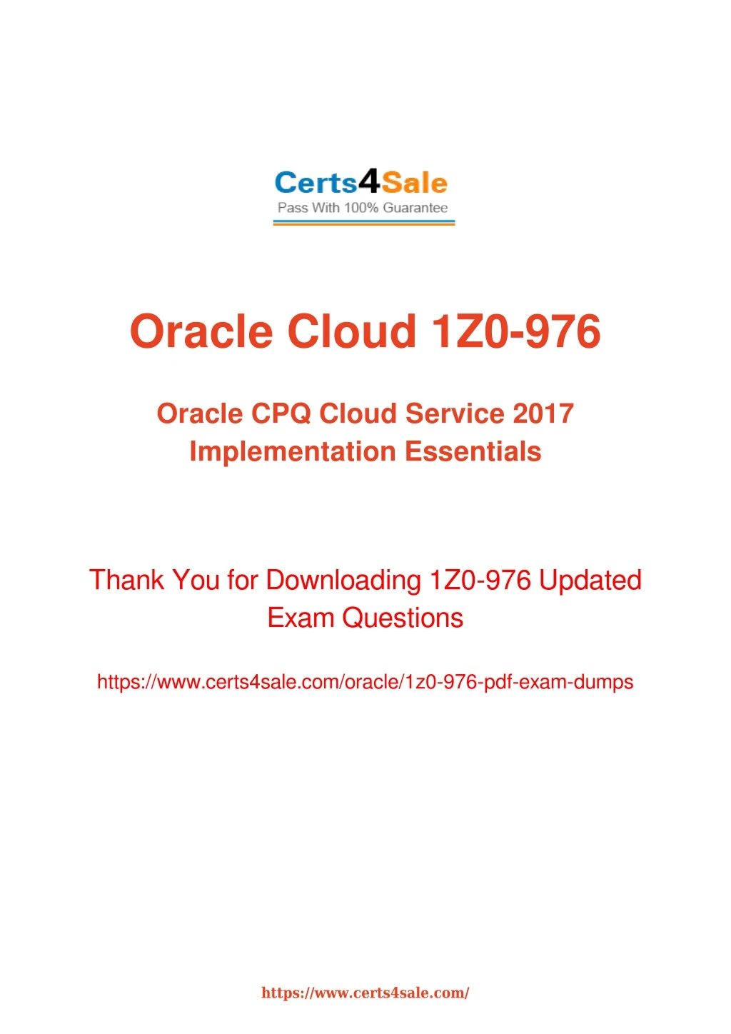 oracle cloud 1z0 976