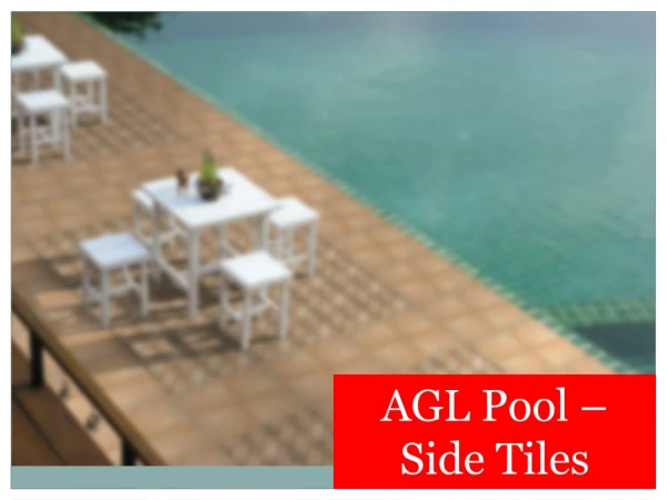 Swimming pool Outdoor Tiles by AGL
