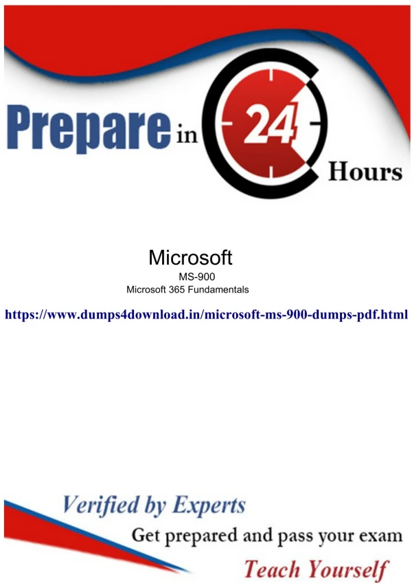 A Way to Get Free Exam Dumps of Microsoft MS-900 | Dumps4download.in