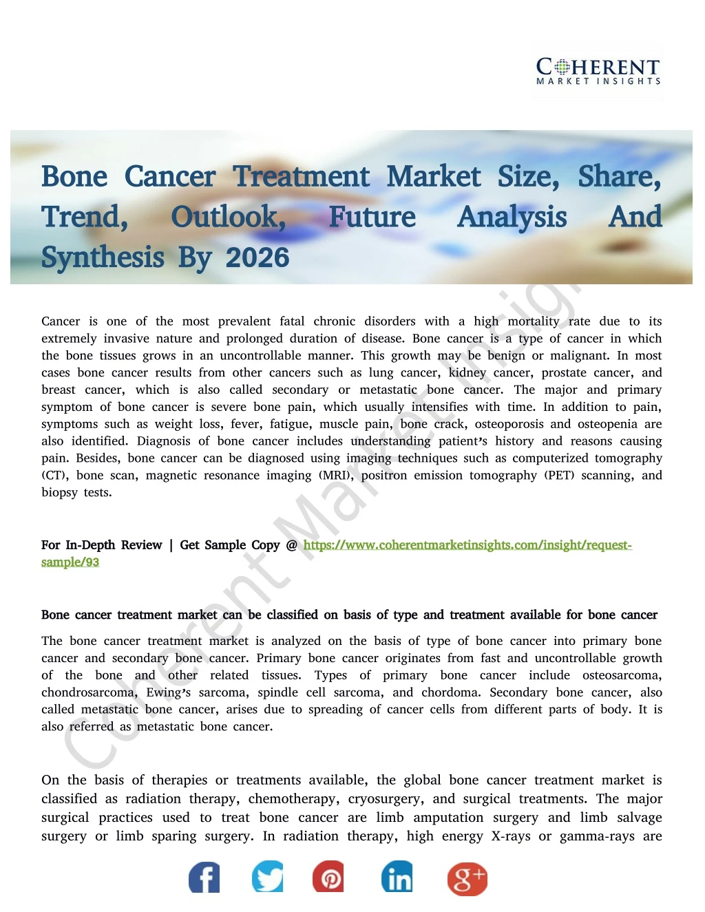 bone cancer treatment market size share bone