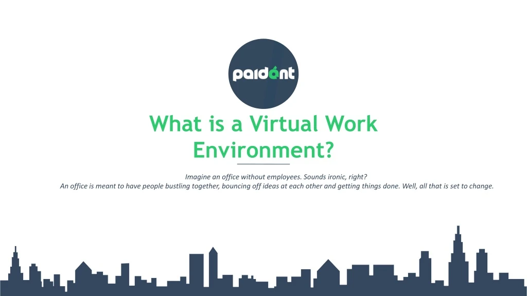 what is a virtual work environment