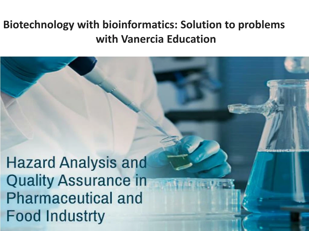 biotechnology with bioinformatics solution