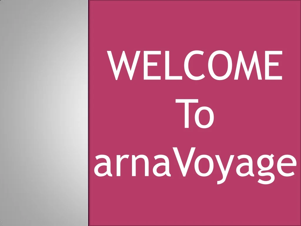 welcome to arnavoyage