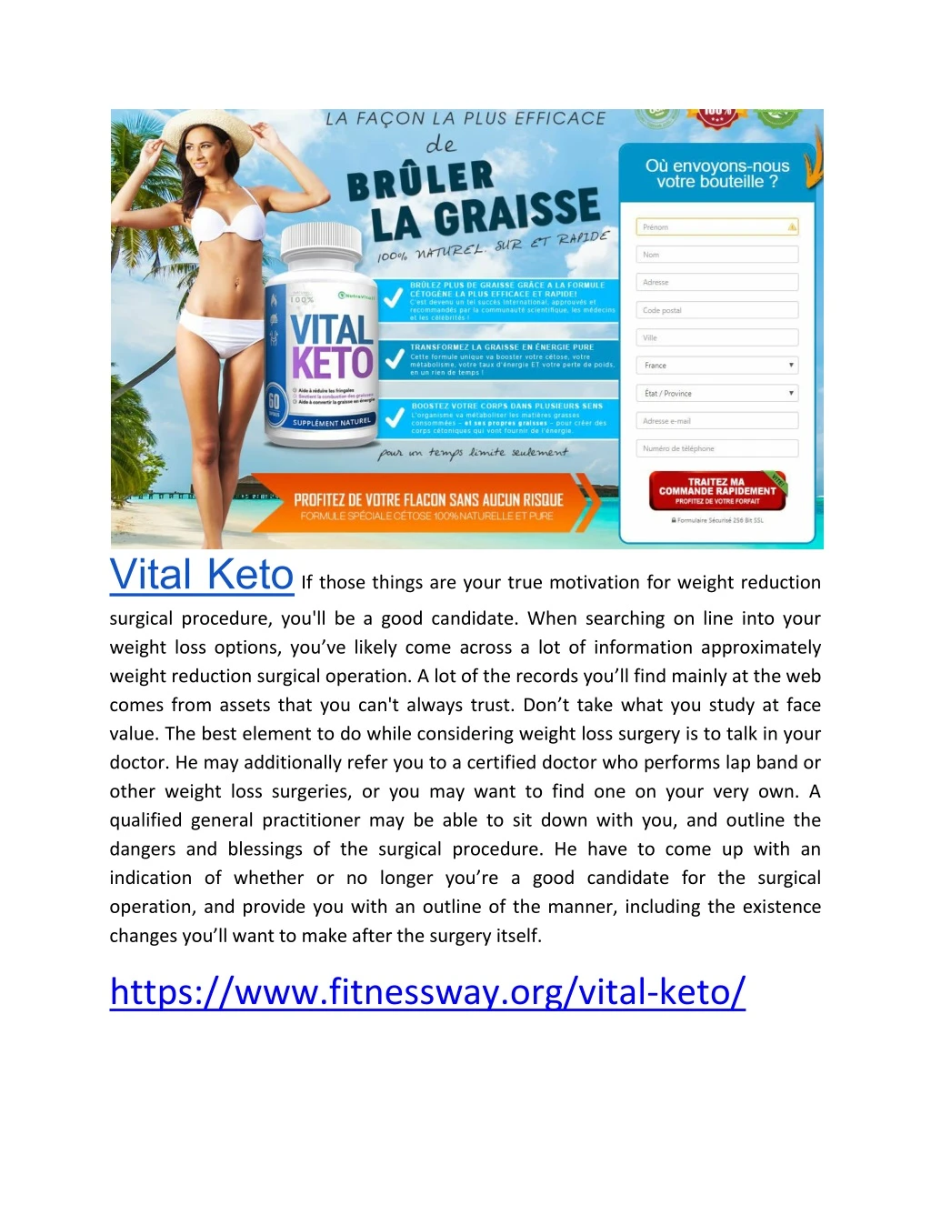 vital keto if those things are your true