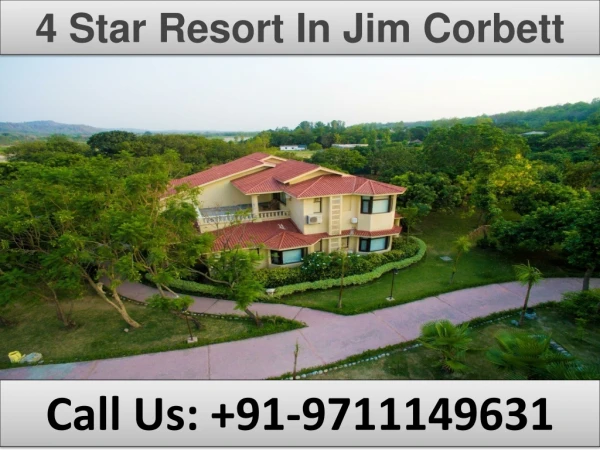 4 Star Resort In Jim Corbett