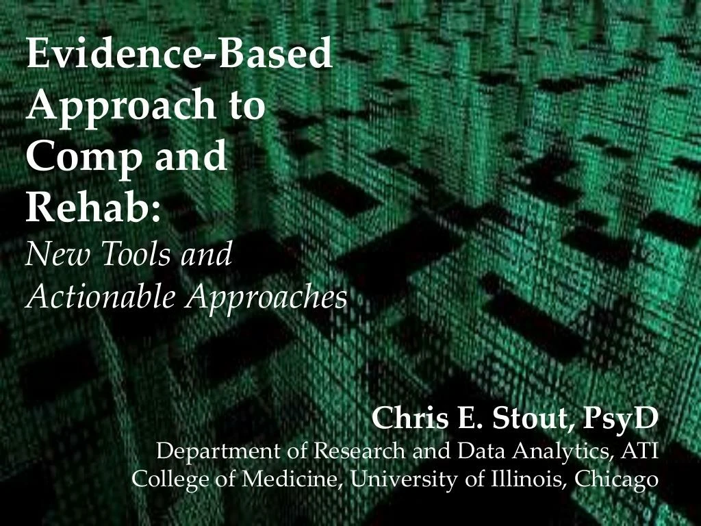 evidence based practice technology and rehabilatation