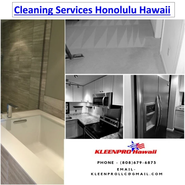 Cleaning Services Honolulu Hawaii