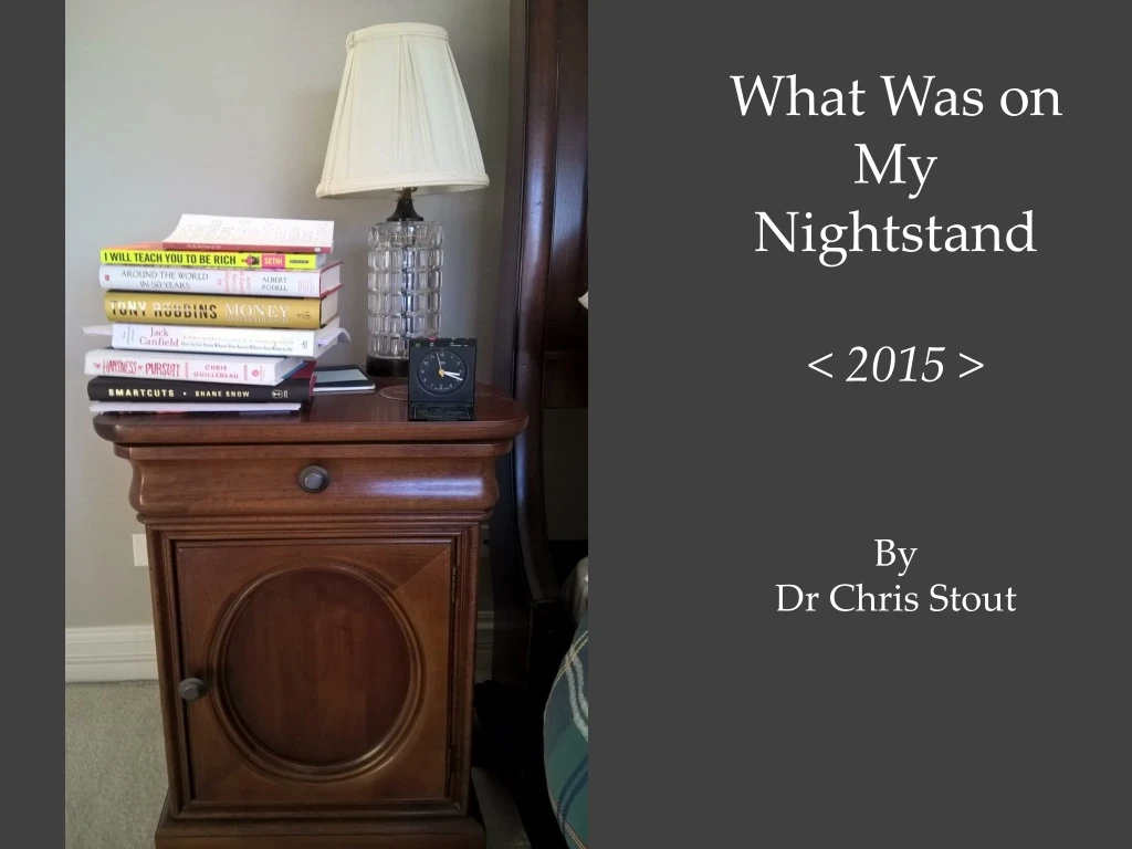 what was on my nightstand 2015