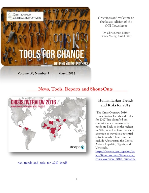 2017 March Tools for Change CGI Newsletter