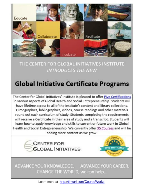 CGI Certificate Programs