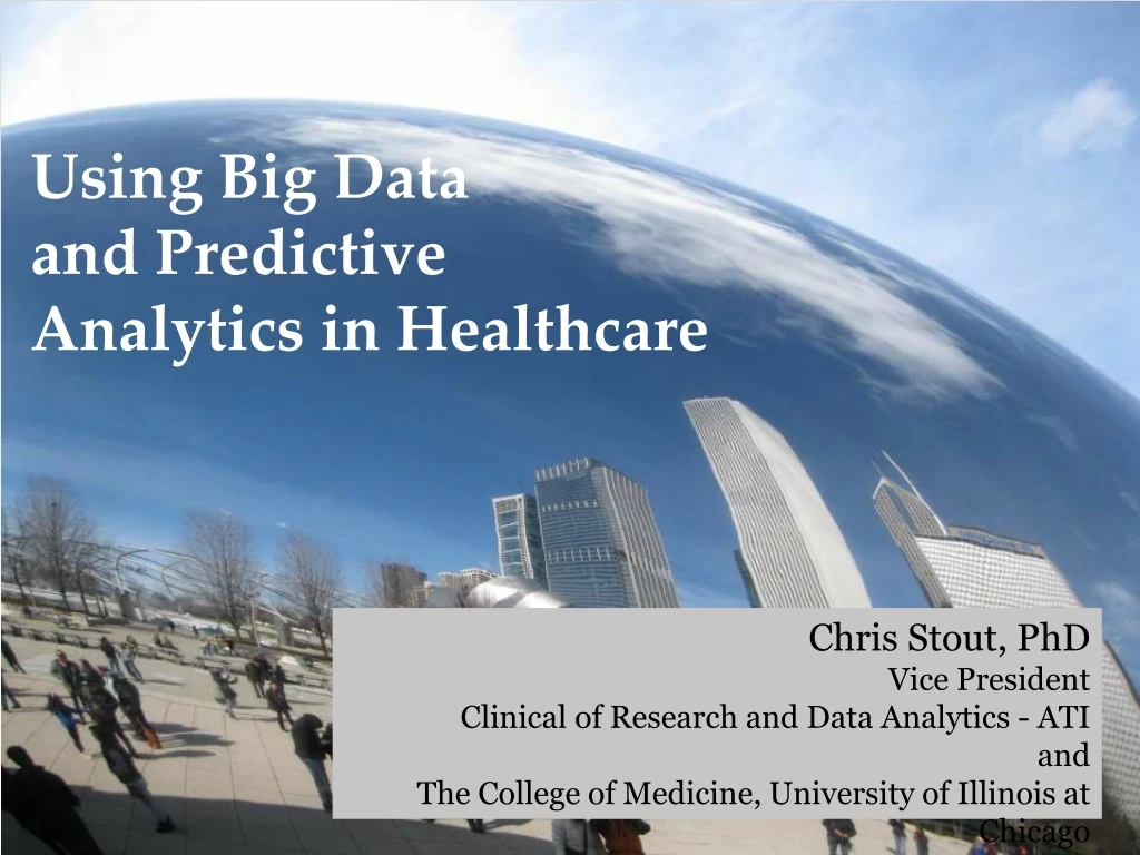 using big data and predictive analytics