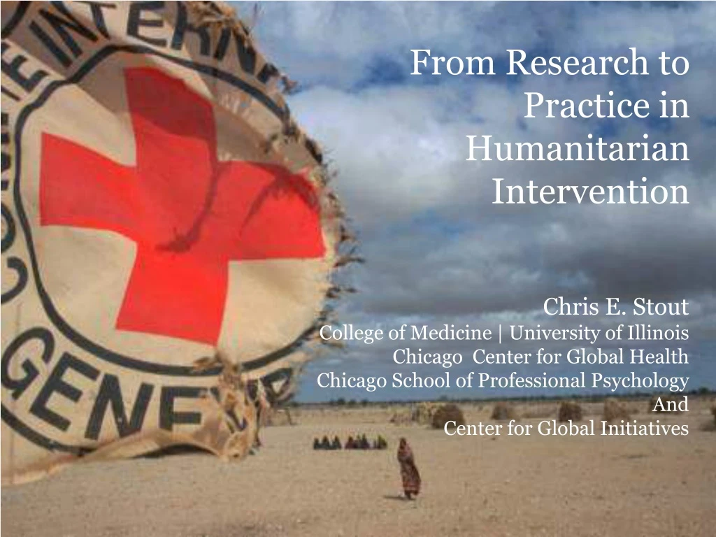 from research to practice in humanitarian