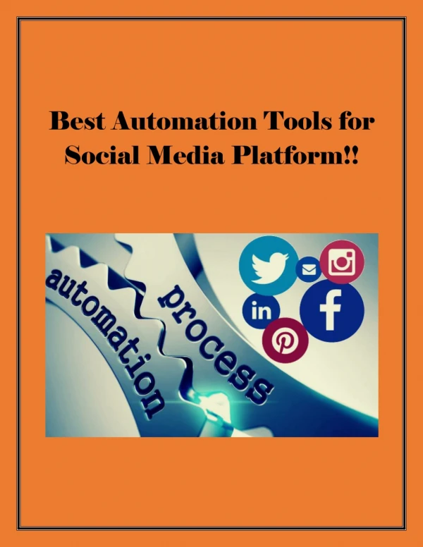 Best Social Media Automation Software!!