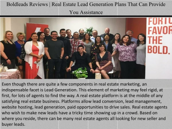 Boldleads Reviews | Real Estate Lead Generation Plans That Can Provide You Assistance