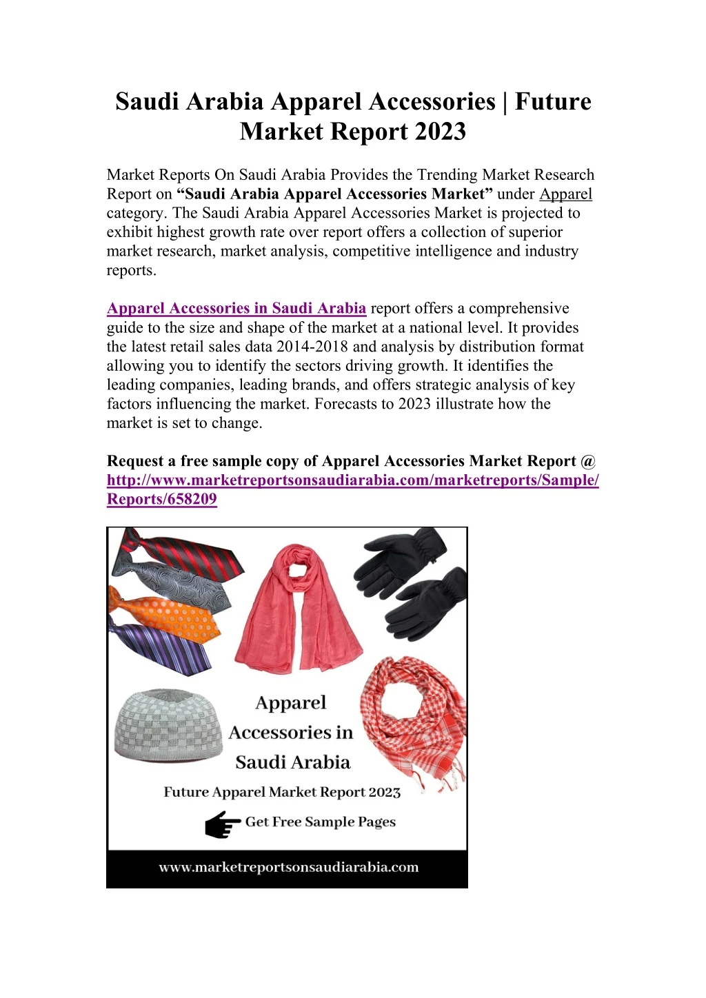 saudi arabia apparel accessories future market