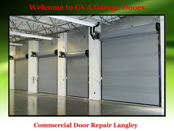 Commercial Door Repair Langley