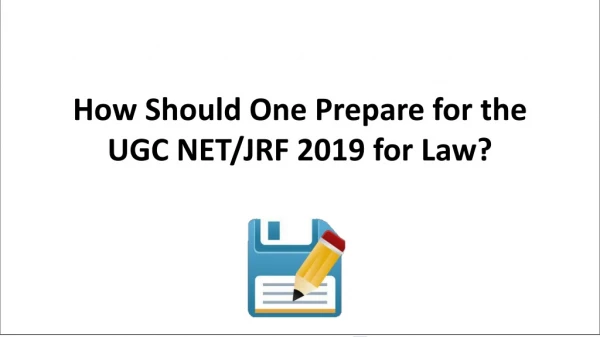How to Prepare for UGC NET Law Exam?