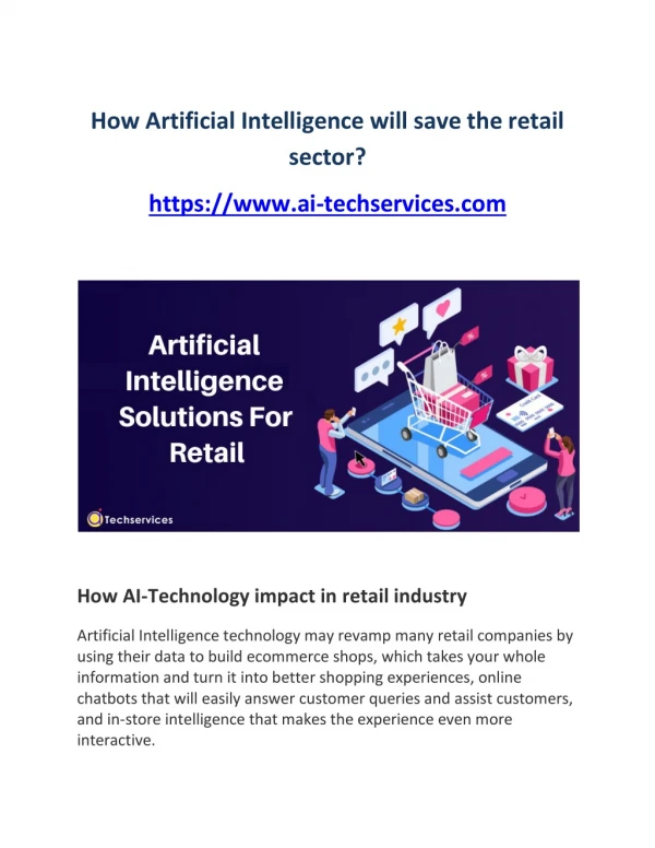 Artificial Intelligence Solutions For Retail