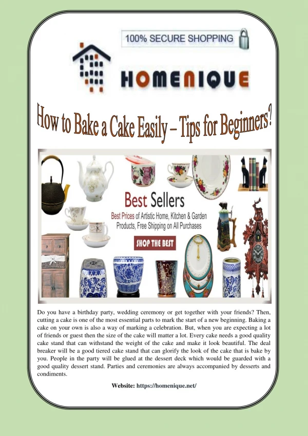 How to Bake a Cake Easily – Tips for Beginners?
